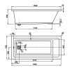 Vagnerplast Cavallo 150 x 70 cm VPBA157CAV2X-04 vana vč. noh  + Nohy k vaně ZDARMA