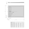 Polysan VARESA 120 x 80 cm sprchová vanička obdélníková litý mramor 71604