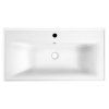 Aqualine SAVA keramické umyvadlo 90 x 46 cm nábytkové s přepadem bílá 2090