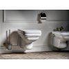 Kerasan WALDORF 418601  WC sedátko Soft Close polyester bílá/bronz