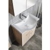 Aqualine KERAMIA  FRESH umyvadlová skříňka ,60x74x33,7cm,dub platin ( 50066 )