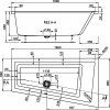 Vagnerplast Cavallo 160 x 90 cm VPBA169CAV3PX-04 vana vč. noh pravá  + Nohy k vaně ZDARMA