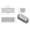 Sapho Smart 2419 police 25,2 x 8,6 x 10,2 cm chrom