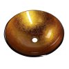 Sapho Ago 2501-19 umyvadlo 42 x 14 cm zlatě oranžová