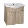 Aqualine KERAMIA FRESH 50065 umyvadlová skříňka 60 cm dub platin