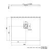 Polysan FLEXIA 100 x 80 x 3 cm 72926 sprchová vanička s možností úpravy rozměru