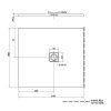 Polysan FLEXIA 110 x 100 x 3 cm 72922 sprchová vanička s možností úpravy rozměru