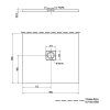 Polysan FLEXIA 90 x 80 x 3 cm 72927 sprchová vanička s možností úpravy rozměru