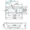 Santech VARIA 160 x 75 cm SAVAR160 vana akrylátová