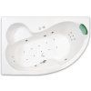 1460 3 masazni vana 160 x 105 cm leva varianta nike flat zeleny