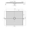 Polysan MIRAI 110 x 90 cm sprchová vanička obdélníková z litého mramoru 73176 pravá