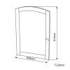 Sapho Retro 735241 zrcadlo 65 x 91 cm buk
