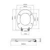 Aqualine 1705-10 WC sedátko HDF dub