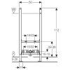 Geberit Duofix Basic 111.534.00.2 montážní prvek pro závěsný bidet do lehkých příček