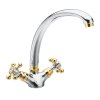 Sapho Antea 3112 dřezová baterie výška 265 mm chrom/zlatá