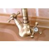 Sapho Antea 3126 dřezová baterie s retro hubicí bronz