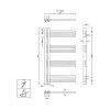 Sapho Dorlion 500 x 900 mm 1130-10 otopné těleso chrom