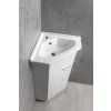 Aqualine keramické umyvadlo rohové 40 x 19 x 40 cm nábytkové bílá 1601-40