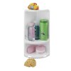 Aqualine Caesar 7080 rohová polička do sprchy 22,6 x 47,3 x 16 cm bílá ABS plast