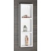 Aqualine Zoja 45463 policová skříňka k zrcadlu Korin 20 x 70 x 12 cm bílá