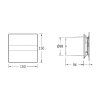 Cata E-100 GBTH 00900602 koupelnový ventilátor axiální černá