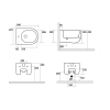 Sapho Flo 312301 bidet 37 x 30 x 54 cm
