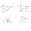 Sapho Nolita 532501 bidet 35 x 33 x 55 cm
