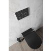 Sapho Pura 881526 WC závěsné 55 x 36 cm černá dual-mat