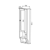 Sapho Retro 1681 skříňka k zrcadlu 25 x 115 cm buk pravá