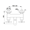 Sapho Axia 581 vanová baterie nástěnná 150 mm kohoutková