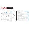 Santech FIONA 150 x 85 cm SAFIO150P vana akrylátová pravá
