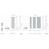 Isan Collom Light 1800 x 610 mm koupelnový radiátor bílý