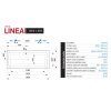 Santech LINEA 180 x 80 cm SALIN180 vana akrylátová