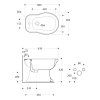 Sapho Retro 102001 bidet 38,5 x 60 cm