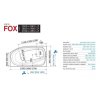 Santech FOX 170 x 95,5 cm SAFOX170P vana akrylátová pravá