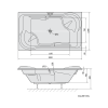 Polysan DUO obdélníková vana 200x120x45cm, bílá 16111