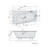 Polysan ASTRA WL 165 x 90 x 48 cm 30611 vana