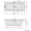 Polysan ASTRA B 165 x 75 x 48 cm 32611 vana