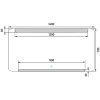 Nimco 22000 LED zrcadlo podsvícené 140 x 70 cm s dotykovým senzorem ZP 22008V