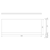 Polysan Plain Nika 72496 panel 150 x 59 cm