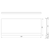 Polysan Plain Nika 72487 panel 140 x 59 cm