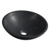 Sapho BLOK průměr 40 cm 2401-35 umyvadlo černý Marquin matný