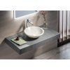 Sapho BLOK průměr 40 cm 2401-34 umyvadlo leštěný bílý mramor
