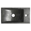 Sapho BLOK 40 x 10 x 22 cm 2401-28 umývátko otvor vpravo antracit