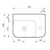 11402 umyvatko piccolo grande 45 x 26 x 155 cm