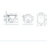 11824 zavesne wc ovale basso rimless se slim sedatkem soft close