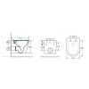 36152 zavesne wc ovale basso rimless se slim sedatkem soft close