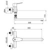 1100 vanova a sprchova baterie static 12c