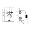 9914 termostaticka podomitkova baterie thermo 3f