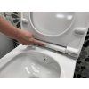 Sapho AVVA 100315 závěsná WC mísa Rimless integrovaná baterie a bidetová sprška 35,5 x 53 cm bílá